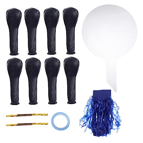 MAGICLULU 12St Kugel in Kugel klare Luftballons Hochzeitsballons Hochzeitsbedarf Kranz hochzeitsdeko wandverkleidung bobo luftballons selber machen Hochzeits-Bobo-Ballon Emulsion Blue von MAGICLULU