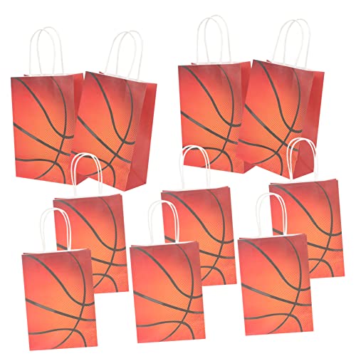 MAGICLULU Basketball-Mottoparty-leckerli-Taschen Aus Kraftpapier Süßigkeitenbeutel für Basketball-partytüten Gastgeschenke Goodie Bags von MAGICLULU