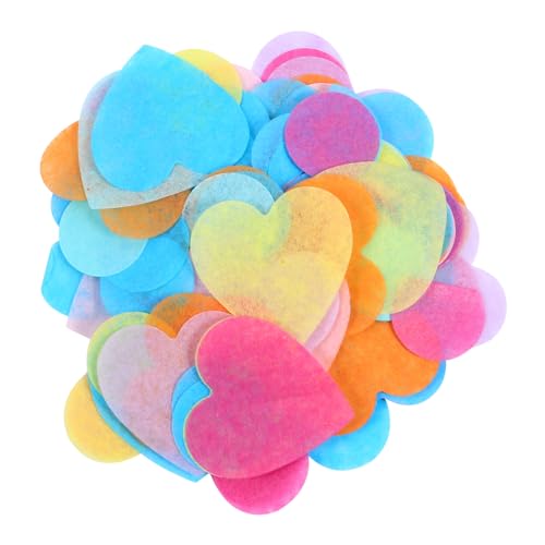 MAGICLULU 15 Konfetti-herz-kreis Valentinstag-handwerk Hochzeitsdekorationen Tischkonfetti Braut Liebe Herzkonfetti Streuung Auf Dem Hochzeitstisch Herz- Verpackung Gegenwärtig Papier von MAGICLULU