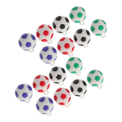 MAGICLULU 16 Stück Fußball Anhänger Für Halsketten Spiel Charm Anhänger Fußball Für Fußball Partygeschenke Fußball Geburtstagspartygeschenke Sport Charms Fußball Charms Halsketten von MAGICLULU