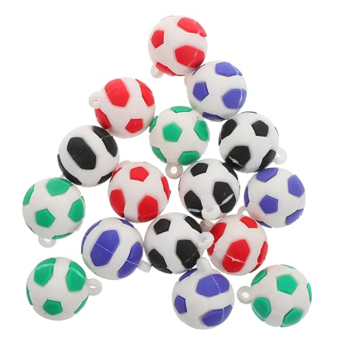 MAGICLULU 16Pcs Realistischer Mini Fußball Charm Schmuck Zaubern von MAGICLULU