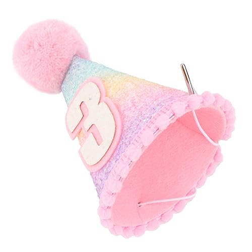 MAGICLULU Lustiges Design Partyhut Baby Geburtstagsmütze Regenbogen Glitzer Jungen und Mädchen Party Zubehör von MAGICLULU