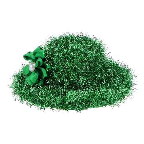 MAGICLULU 1stk Haarnadel Mit Grünem Zylinder Grüne Partyhüte Mini-hut Hut Gestaltete Haarspange Partygeschenke Kopfbedeckung Zum St. Patrick's Day Party-kostümzubehör Green Zellstoff von MAGICLULU