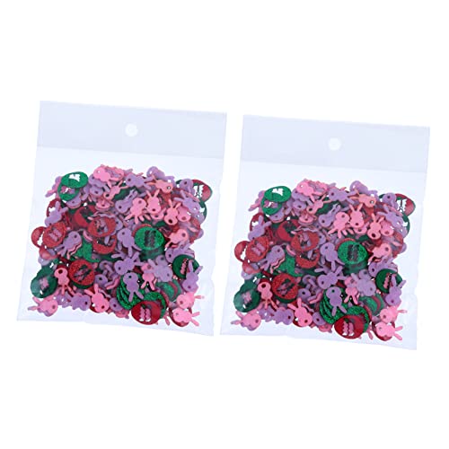 MAGICLULU 2 Kaninchen Eier Streuen Blumen Stuffer Vlies Konfetti Ostereier-verzierungen Osterdeko Kaninchen-ornamente Party -requisiten Desktop-dekorationen Nicht Gewebt Green von MAGICLULU