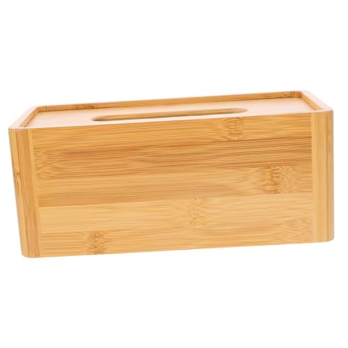 MAGICLULU 2 STK Taschentuchbox aus Holz Hautpflege Rattan Tissue-Boxen Hintern Kommode Deckel car Tissue Box papierhandtücher Halter Taschentuchkoffer für zu Hause Bambus-Gesichtstuchhalter von MAGICLULU