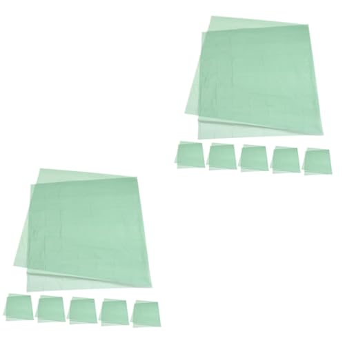 MAGICLULU 2 Sätze Einfarbige Tischdecke Banketttischdecke Favorisieren Blumen Gäste Einwegtischdecken Einmaltischdecke Grüne Rechteckige Tischdecke Tischtuch Sport Light Green 6 Stück * 2 von MAGICLULU