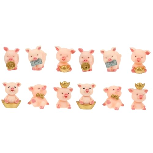 MAGICLULU 2 Sätze Schweinchen Ornament Party Autoverzierung Rosa Schweine Schwein Cupcake Topper Schlüsselanhänger Zubehör Schwein Figur Schmuck Harz 6 Stück * 2 MAGICLULU 2 Sätze Schweinchen Ornament Party Autoverzierung Rosa Schweine Schwein Cupcake Topper Schlüsselanhänger Zubehör Schwein Figur Schmuck Harz 6 Stück * 2 von MAGICLULU