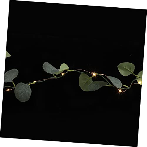 MAGICLULU 20 Eukalyptus-Blatt-Lampe hochzeitsdeko LED-Licht Reben mit Lichtern Reben für Schlafzimmer Blatt Lampe Eukalyptusgirlande mit Lichtern Raumlichtdekoration Rebenlichter Kupferkabel von MAGICLULU