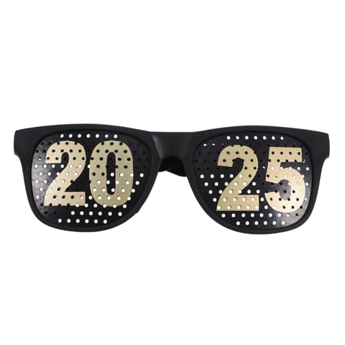 MAGICLULU 2025-Brille 2025-Neujahrsbrille 2025-Zahlenbrille Klasse Von 2025 Abschlusssonnenbrille Ausgefallene Lustige Brille Für Halloween Silvester Party Foto-Requisiten von MAGICLULU