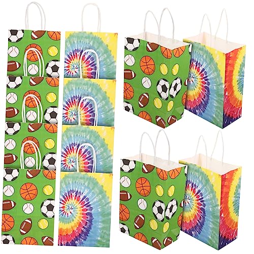 MAGICLULU 24St tragbare Fußball-Papiertüte faltbar Taschen wiederverwendbar Papiertüten Beutel verpackungsmaterial Geschenkverpackung Ostern Geschenktüten aus Papier Handtasche aus Papier von MAGICLULU