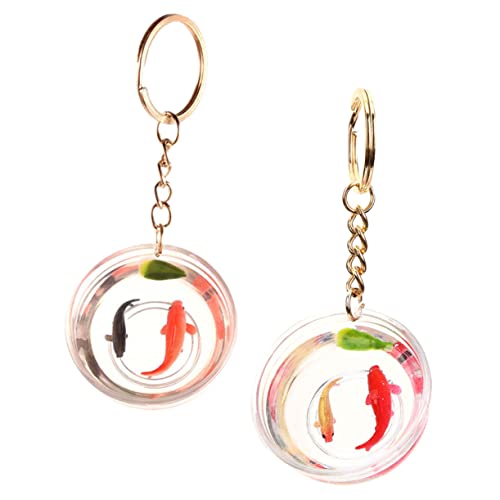 MAGICLULU 2St -Schlüsselanhänger bescherung weihnachten geldgeschenke weihnachten Büroschlüsselanhänger merksam Plüsch Ring Schlüsselanhänger Zubehör Rucksack-Ornament Zinklegierung von MAGICLULU