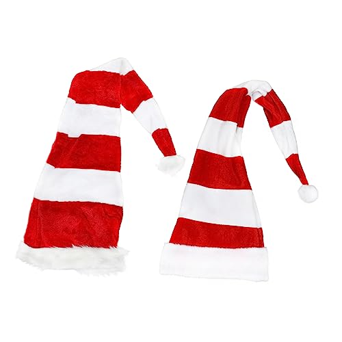 MAGICLULU 2St Weihnachtsmütze Weihnachts-Haarschmuck Partyhüte für Erwachsene Kostüm weihnachten kleidung weihnachtsbekleidung Weihnachts-Party-Hüte Weihnachts-Cosplay-Hut Stoff rot von MAGICLULU