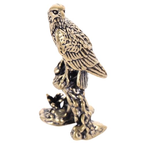 MAGICLULU 2st Adler-Messing-Ornament Schreibtischdekoration Simulation Adler-skulptur Vintage Adlerstatue Auto- Adler-skulptur-Figur Adlerfigur Aus Messing Tischfigur Bronze- Jahrgang von MAGICLULU