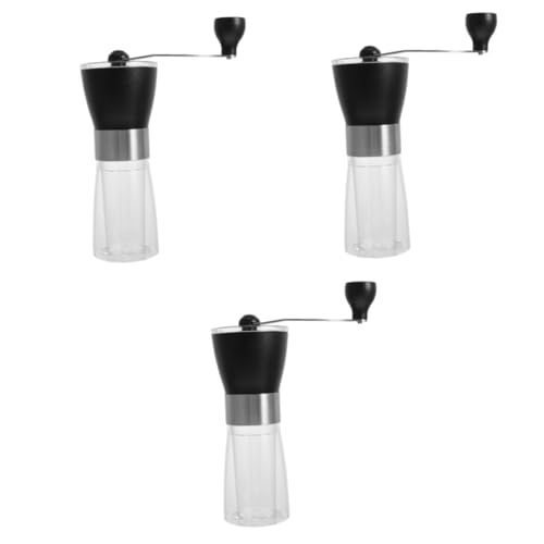 MAGICLULU 3 Stk Mühle Für Westliche Medizin Schneekegelbecher Espresso Handmühle Hausmühle Pillenpulverisierer Praktischer Kaffee Handtropfkaffee Kaffeehand Stabmixer Rostfreier Stahl Black von MAGICLULU