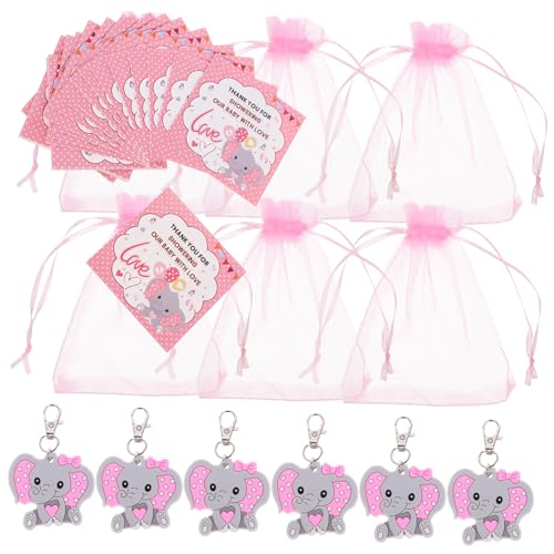 MAGICLULU 30 Sets Elefanten Schlüsselanhänger Organza Beutel Dankeschön Anhänger Aus Kraftpapier Geschenkartikel Elefanten Thema Partyartikel Babyparty Partyartikel Babyparty von MAGICLULU