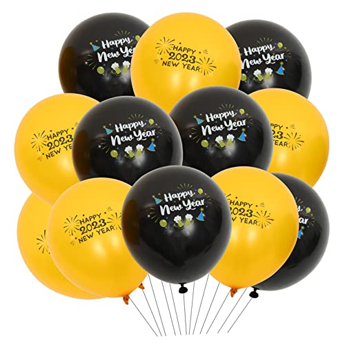 MAGICLULU 30St 2023 Neujahrsballons bedruckter Neujahrsballon weihnachtsfeier luftballons Partyballons happy new year happynew year Luftballons für die Inneneinrichtung Partyzubehör Emulsion von MAGICLULU