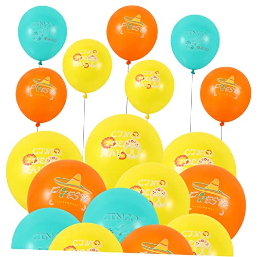 MAGICLULU 30St mexikanischer Ballon Ballondekoration ballons Party-Ballon-Arrangement wasserballon balloons mexikanischer Partyballon Latexballon Party-Ballon- Karnevalsballon Emulsion von MAGICLULU