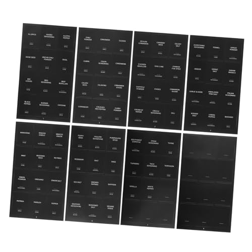 MAGICLULU 32 Stück Aufkleber für Gewürzflaschen küchenetiketten wasserfeste aufkleber Haftetiketten Gewürzglas-Speisekammeretiketten für Behälter Gewürzetikett synthetisches Papier Black MAGICLULU 32 Stück Aufkleber für Gewürzflaschen küchenetiketten wasserfeste aufkleber Haftetiketten Gewürzglas-Speisekammeretiketten für Behälter Gewürzetikett synthetisches Papier Black von MAGICLULU