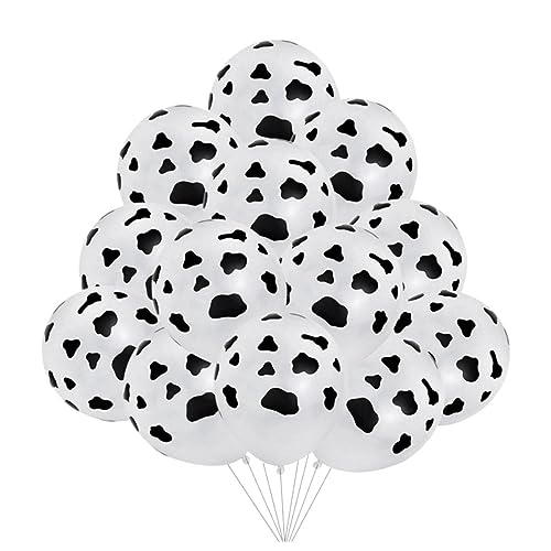 MAGICLULU 36 Stück 12 Festivalballons party sachen party supplies Balloon decorations party accessoires Cow pattern balloons dekoration party Latexballons Partyballons Geburtstag Luftballons von MAGICLULU