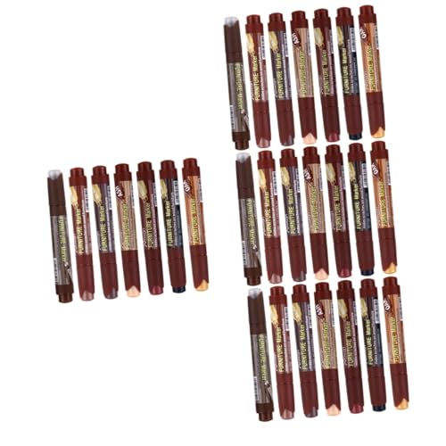 MAGICLULU 4 Sätze Holzreparaturstift Ausbesserungsmarker Möbellackstift Marker Zum Ausbessern Von Möbeln Möbel Liefern Textmarker Möbelreparaturstift Möbel Stift Plastiktinte 7 Stück * 4 von MAGICLULU