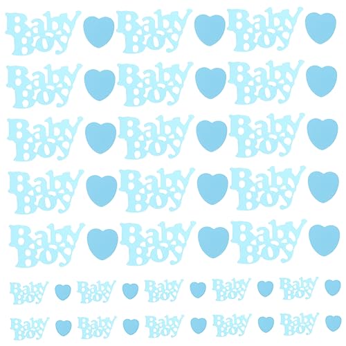 MAGICLULU 4 Sätze Konfetti confetti jahrestag tischdeko esstisch ove Partydekorationen -Dusche-Ornament Babyparty-Party-Tischstreuung Geschlecht offenbaren Partydekoration Harz Blue von MAGICLULU