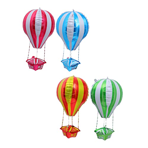 MAGICLULU Feier Ballon Ornament 4 Pcs Heißer Luft Ballon Modell Aluminium Film Für Party von MAGICLULU