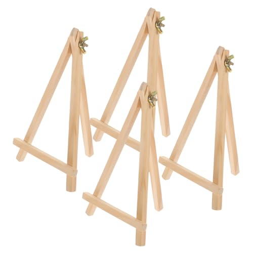 MAGICLULU 4 Stück Mini-Staffelei kleine Staffeleien zum Ausstellen Desktop-Staffeleiständer Gestell Ausstellungsständer steht stehende Staffelei Tabletop Display Rack hölzern MAGICLULU 4 Stück Mini-Staffelei kleine Staffeleien zum Ausstellen Desktop-Staffeleiständer Gestell Ausstellungsständer steht stehende Staffelei Tabletop Display Rack hölzern von MAGICLULU