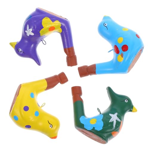 MAGICLULU 4 Stück Pfeife aus Keramik männlicher Adapter individuell angefertigte Medaillen PVC-Menü Universal-Radpalette Geburtstagsgeschenk kinderspielzeug Vogelpfeife von MAGICLULU