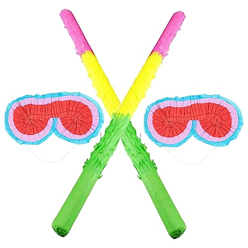 MAGICLULU 4 Stück Pinata Requisiten kinder augenklappe Zauberstab Leuchtstäbe Auto Spielzeug Henne kinderparty spiele partyspiele kinder Geburtstagsbrille Pinata Brillen Pinata Papier von MAGICLULU