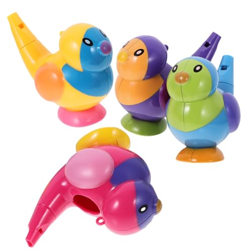 MAGICLULU 4 Stück Vogelpfeife wasserspiel wasserspiele für wasserspielsachen Bird Whistle Tierpfeife Karikatur Cartoon quietschender Vogel spielte Pfeife Abs von MAGICLULU