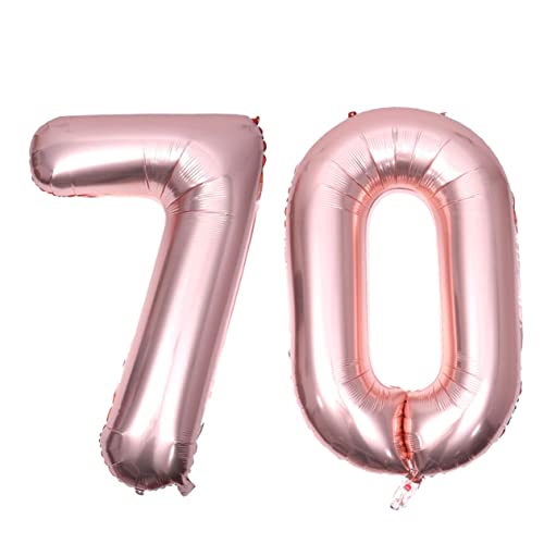 MAGICLULU 40 Zoll Jumbo Folienballon Happy Birthday Nummer 70 Perfekte Party Dekoration Für Geburtstagsfeiern Jubiläen Und Fotorequisiten Ideal Für Festlichkeiten Und von MAGICLULU