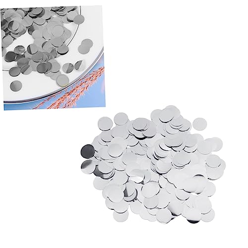 MAGICLULU 40g Runde Aluminiumfolie Glitzer Konfetti Für Tischdekoration Und Ballonfüllung Silberne Partydeko Für Hochzeiten Geburtstagsfeiern Und Festliche Anlässe von MAGICLULU