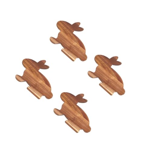 MAGICLULU 4Pcs Holz Schneidebrett Küche Holz Schneidbrett Hasenform Geformt Platte Hasenform In Holzbrett Käse Und Brotbrett Ostern Hasenbrett Holzkäse Käsebrett von MAGICLULU