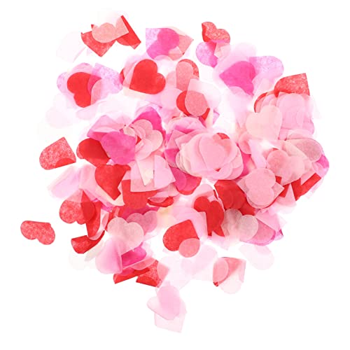 MAGICLULU 5 Konfetti spaß komfetti valentinsdekoration Hochzeitsfeier Dekoration pinker Partyzubehör zur Offenlegung des Geschlechts Valentinstag Tischstreuung Partydekorationen Papier Rosa von MAGICLULU