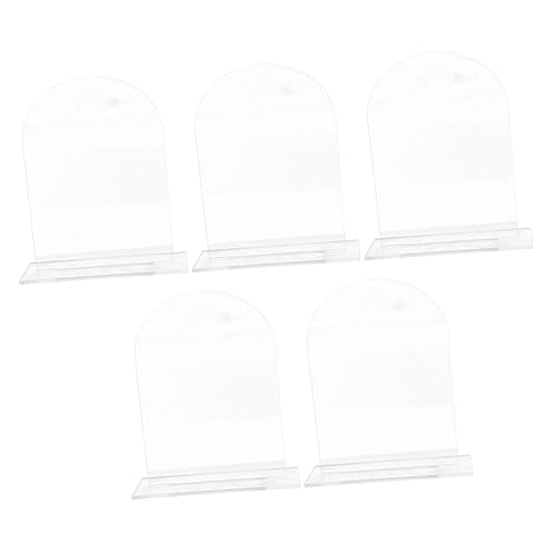 MAGICLULU 5 Sätze Leuchtreklame Hochzeit Tischschilder steht Zeichen Sitzplantafel namenschild namenstag Namenskarten für die Tischdekoration wiederverwendbare Platzkarten Acryl Transparent von MAGICLULU