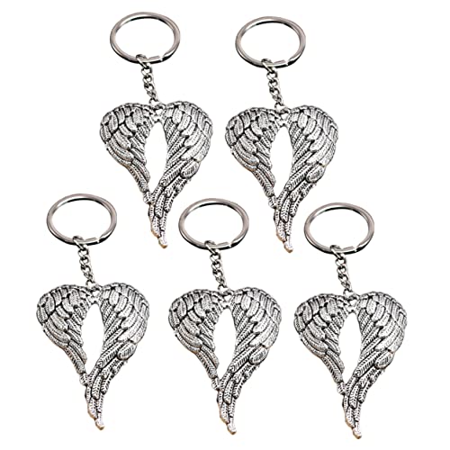 MAGICLULU 5-Teiliges Set Schlüsselanhänger Schlüsselbund einziehbar Reifen Kette weihnachstbaumschmuck weinachtsbaumdekorationen Schlüsselringe Geburtstagsgeschenk Zinklegierung Silver von MAGICLULU