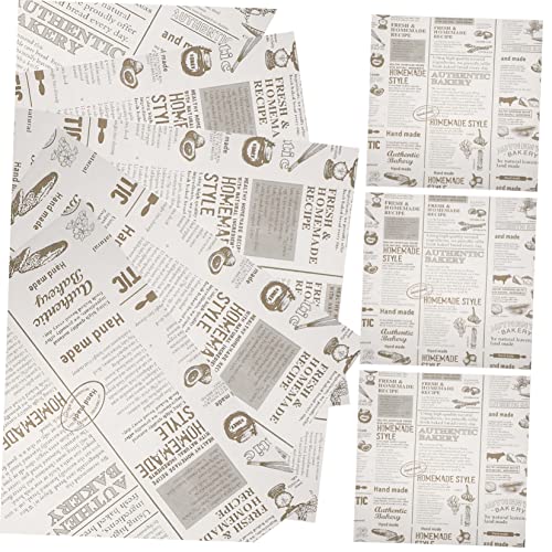 MAGICLULU 50 Blatt Burgerpapier Backbleche Aus Fettdichtem Papier Geschenkpapier Pergamentpapier Metzgerpapier Küchenpapier Papierhandtuch Bounty-papierhandtücher Papiereinlage Weiß von MAGICLULU