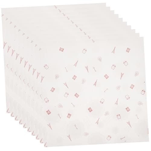 MAGICLULU 50 Blatt Burgerpapier Pergamentpapier Wachspapierquadrate Sandwich-Geschenkpapier Reispapierverpackungen Metzgerpapier paketpapier packpapier Lebensmittelverpackungen Snacks Papier von MAGICLULU