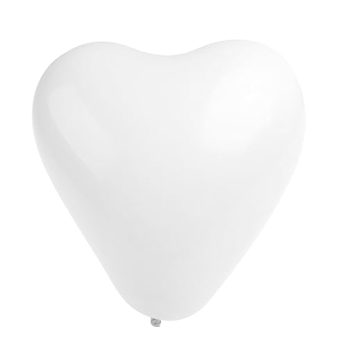 MAGICLULU 50 Stück 10 Zoll Herz Latex Luftballons Verschiedenen Farben Kreative Dekoration Für Geburtstagsfeiern Hochzeiten Und Feste Ideal Für Luftballonfiguren Und Arrangements von MAGICLULU