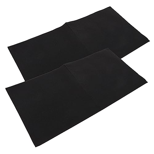 MAGICLULU 50 Stück Schüttgut Platte Abendessen Henne wiederverwendbar Teller party sachen party supplies Partyzubehör Tischdecken-Servietten Serviettengewebe Hochzeitsservietten Papier Black von MAGICLULU