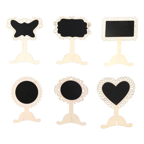 MAGICLULU 6 Stück Holzhalkplatten Mini Kreidetafel Für Mit Ständer Party Staffelei Kreidebretter Staffelei Stand Schwarzes Brett Planke Black Zypresse MAGICLULU 6 Stück Holzhalkplatten Mini Kreidetafel Für Mit Ständer Party Staffelei Kreidebretter Staffelei Stand Schwarzes Brett Planke Black Zypresse von MAGICLULU