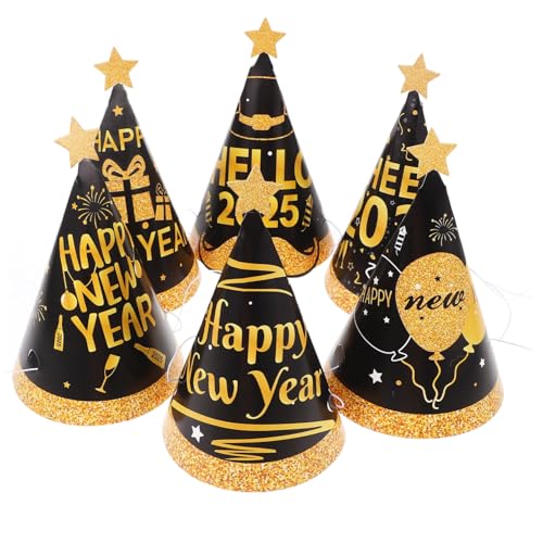 MAGICLULU 6 Stück Teiliges Neujahrs Partyhut aus Leichtem Papier mit Elastischem Band Bunte Kegelhüte für Erwachsene Vielseitig Einsetzbar für Silvester Geburtstags und Karnevalspartys MAGICLULU 6 Stück Teiliges Neujahrs Partyhut aus Leichtem Papier mit Elastischem Band Bunte Kegelhüte für Erwachsene Vielseitig Einsetzbar für Silvester Geburtstags und Karnevalspartys von MAGICLULU