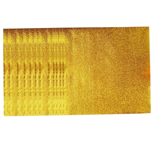 MAGICLULU 600 Stück Gold-Aluminiumfolie Lutscher Verpackung Musical schmilzt bastelset basteln für Bonbonpapier aus Aluminiumfolie Geschenkpapier für Süßigkeiten Golden von MAGICLULU