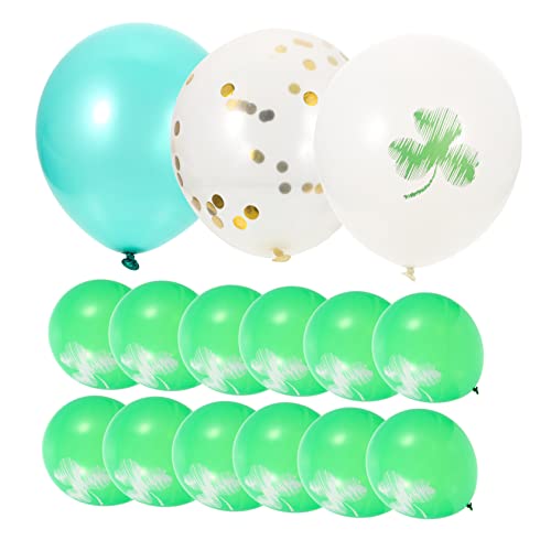 MAGICLULU 60St st. Patrick-Party-Zubehör Ballongirlande Neon Gänseblümchen Ballons Dekorationen Ballonständer st. patricks day accessoires party sachen Partyballons Patrick Ballon Emulsion von MAGICLULU