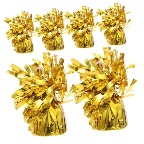 MAGICLULU 6St Ballongewicht Gewichte für Gewicht für Ballonparty ballon dekoration set luftballons Ballongas Ballon-Gewichtsblöcke Partygeschenke das Haustier Golden von MAGICLULU