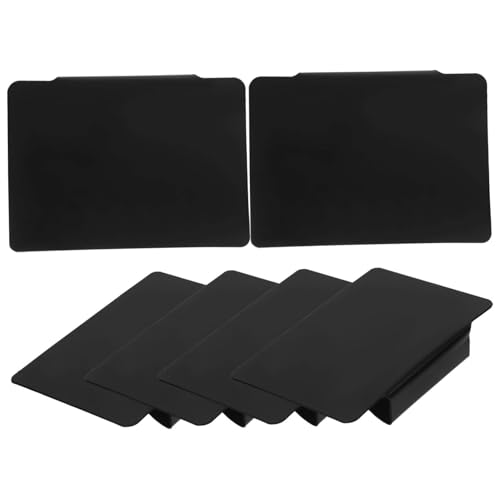 MAGICLULU 6St Preisschild für die Tafel Markierungen Etiketten aufkleben Tischplatte Etiketten Aufkleber Message Board Mini-Preistafeln Mini-Tafel Tafeletiketten Nachrichtentafeln PVC Black von MAGICLULU