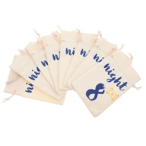 MAGICLULU 8St Geschenktüten-Set geschenkverpackung festival zubehör süßigkeitentüten hanukkah dekoration Chanukka-Süßigkeitstüten Stofftaschen Taschen bevorzugen Präsenttaschen Segeltuch von MAGICLULU