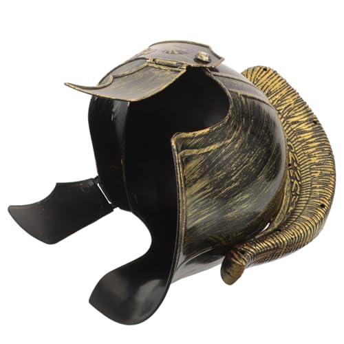 MAGICLULU Antiker römischer Helm römische Helme mittelalterlicher Helm Mantel Gladiator-Helm halloween costume halloween kleidung Cosplay-Soldatenhelm römisches kostüm für erwachsene Plastik von MAGICLULU