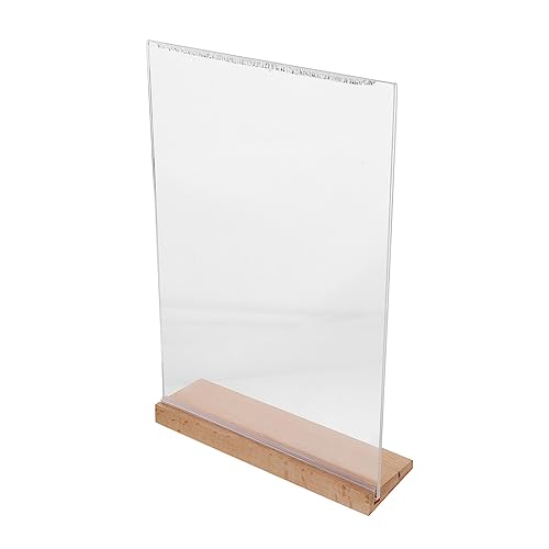 MAGICLULU Anzeigetafel Große Weiße Tafel Tischschild Mit Ständern Schilderständer Staffeleien Zum Ausstellen Schilderhalter Kreidetafel-schild Kartenständer Hausschilder Acryl Transparent von MAGICLULU