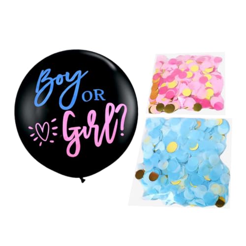 MAGICLULU Ballon Mädchen Globos Geschlecht Gastgeschenke Für Den Babygeburtstag Emulsion Black von MAGICLULU